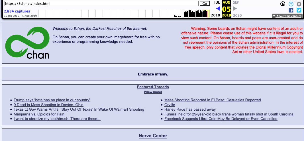 Notorious forum website 8chan officially comes back online as